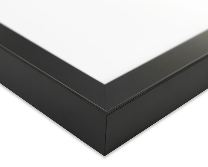 長方形額縁 UVカットアクリル仕様 木製 G486L 30×15(150×300mm) 黒 受注生産品画像