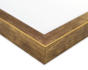 長方形額縁 UVカットアクリル仕様 木製 G486L 90×60(600×900mm) さび金 受注生産品画像