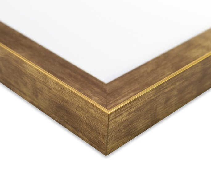 長方形額縁 UVカットアクリル仕様 木製 G486L 90×60(600×900mm) さび金 受注生産品画像