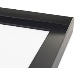 長方形額縁 UVカットアクリル仕様 木製 G486L 30×15(150×300mm) 黒 受注生産品画像