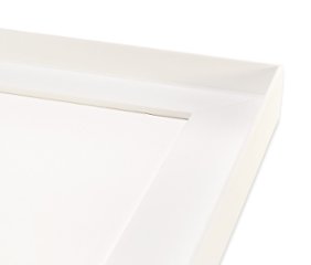 長方形額縁 UVカットアクリル仕様 木製 G486L 30×15(150×300mm) 白 受注生産品画像