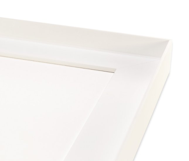 長方形額縁 UVカットアクリル仕様 木製 G486L 30×15(150×300mm) 白 受注生産品画像