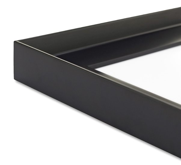 長方形額縁 UVカットアクリル仕様 木製 G486L 30×15(150×300mm) 黒 受注生産品画像