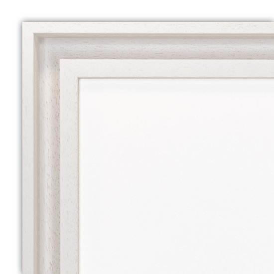 色紙額縁 UVカットアクリル仕様 木製 G5441L 色紙(242×274mm) ホワイト 受注生産品画像