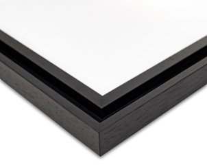 色紙額縁 UVカットアクリル仕様 木製 G5441L 色紙(242×274mm) ブラック 受注生産品画像