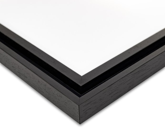 色紙額縁 UVカットアクリル仕様 木製 G5441L 色紙(242×274mm) ブラック 受注生産品画像