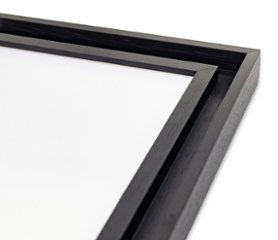 色紙額縁 UVカットアクリル仕様 木製 G5441L 色紙(242×274mm) ブラック 受注生産品画像