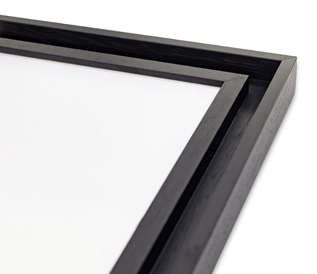 色紙額縁 UVカットアクリル仕様 木製 G5441L 色紙(242×274mm) ブラック 受注生産品画像