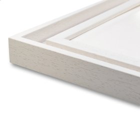 色紙額縁 UVカットアクリル仕様 木製 G5441L 色紙(242×274mm) ホワイト 受注生産品画像