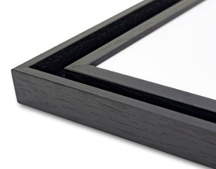 色紙額縁 UVカットアクリル仕様 木製 G5441L 色紙(242×274mm) ブラック 受注生産品画像