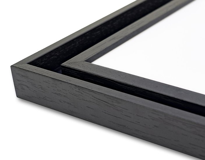 色紙額縁 UVカットアクリル仕様 木製 G5441L 色紙(242×274mm) ブラック 受注生産品画像