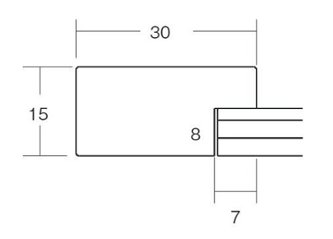 B4用紙額縁 UVカットアクリル仕様 MDF製 G5906D B4(257×364mm) 白艶 受注生産品画像