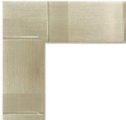 ポスター用フレーム UVカットアクリル仕様 樹脂製 G8108 A1(594×841mm) イエローシルバー 受注生産品の画像