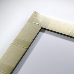 ポスター用フレーム UVカットアクリル仕様 樹脂製 G8108 A1(594×841mm) イエローシルバー 受注生産品画像