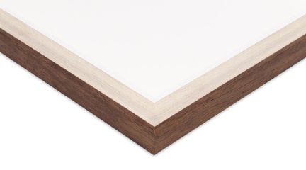 長方形額縁 UVカットアクリル仕様 樹脂製 G8155D 50×25(250×500mm) ホワイトブラウン 受注生産品画像