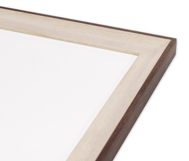 長方形額縁 UVカットアクリル仕様 樹脂製 G8155D 50×25(250×500mm) ホワイトブラウン 受注生産品画像