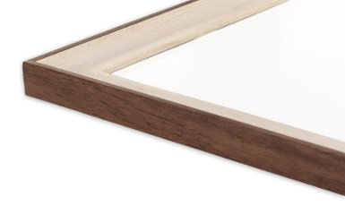 長方形額縁 UVカットアクリル仕様 樹脂製 G8155D 50×25(250×500mm) ホワイトブラウン 受注生産品画像