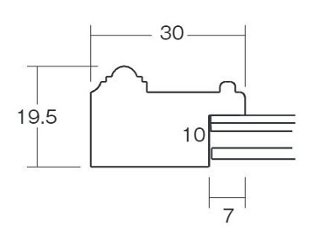 クリアファイルA4額縁 UVカットアクリル仕様 樹脂製 G8226D クリアファイルA4(220×310mm) イエローシルバー 受注生産品画像