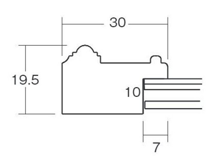 クリアファイルA4額縁 UVカットアクリル仕様 樹脂製 G8226D クリアファイルA4(220×310mm) イエローシルバー 受注生産品画像