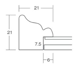 正方形額縁 UVカットアクリル仕様 樹脂製 G8229D 15角(150×150mm) ホワイトグレー 受注生産品画像