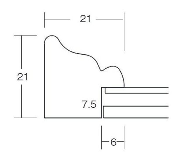 正方形額縁 UVカットアクリル仕様 樹脂製 G8229D 15角(150×150mm) ホワイトグレー 受注生産品画像