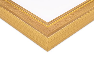 書道半紙額縁 UVカットアクリル仕様 樹脂製 G8239D 書道半紙(243×334mm) ゴールド 受注生産品画像