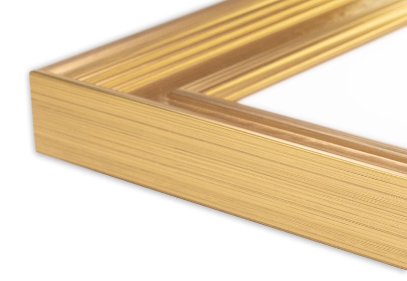 書道半紙額縁 UVカットアクリル仕様 樹脂製 G8239D 書道半紙(243×334mm) ゴールド 受注生産品画像