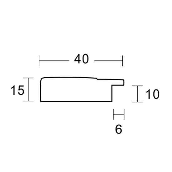 正方形額縁 UVカットアクリル仕様 樹脂製 G9648N 15角(150×150mm) ゴールド 受注生産品画像