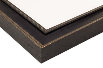 クリアファイルA4額縁 UVカットアクリル仕様 木製 G9859D クリアファイルA4(220×310mm) ブラックゴールド 受注生産品画像