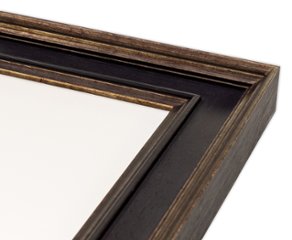 クリアファイルA4額縁 UVカットアクリル仕様 木製 G9859D クリアファイルA4(220×310mm) ブラックゴールド 受注生産品画像