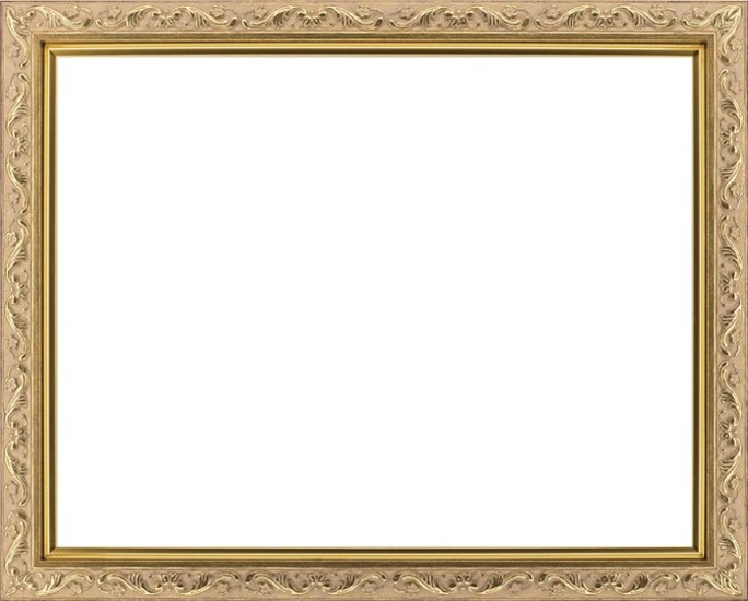 Wサイズ油彩用額縁 UVカットアクリル仕様 樹脂製 GD8201 壁用2本針フック付 WF0(140×360mm) ゴールド 受注生産品画像