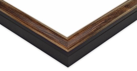 ハーフサイズポスター用フレーム UVカットアクリル仕様 MDF製 G-MDF3500S B2ハーフ(257×728mm) ブラウン 受注生産品画像
