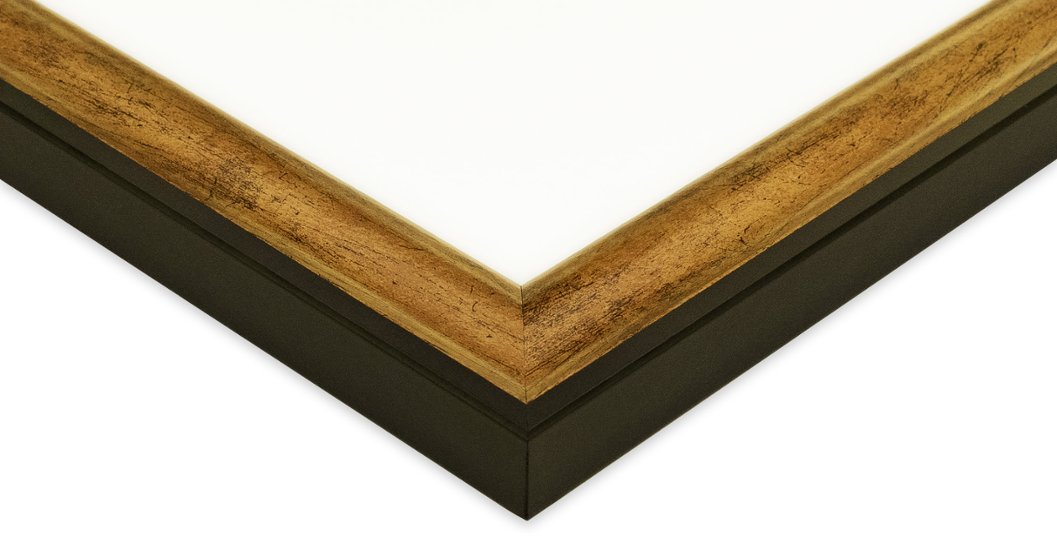 ポスター用フレーム UVカットアクリル仕様 MDF製 G-MDF3500S B2(515×728mm) ダークゴールド 受注生産品画像