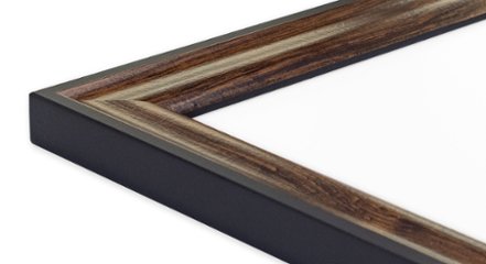 ハーフサイズポスター用フレーム UVカットアクリル仕様 MDF製 G-MDF3500S B2ハーフ(257×728mm) ブラウン 受注生産品画像