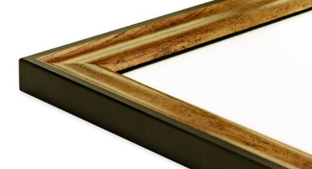 ポスター用フレーム UVカットアクリル仕様 MDF製 G-MDF3500S B2(515×728mm) ダークゴールド 受注生産品画像