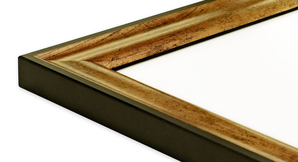 ポスター用フレーム UVカットアクリル仕様 MDF製 G-MDF3500S B2(515×728mm) ダークゴールド 受注生産品画像