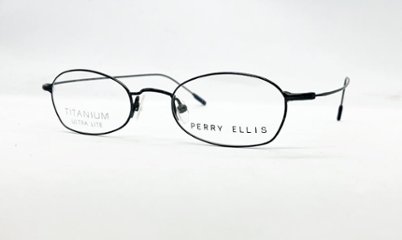 安心のニコン社製レンズ使用【レンズ付きメガネセット】　Perry Ellis　ペリーエリス　PE-192　ブルーメタリックの画像