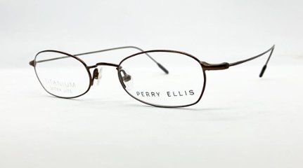 安心のニコン社製レンズ使用【レンズ付きメガネセット】　Perry Ellis　ペリーエリス　PE-192　ブラウンの画像