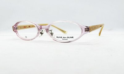 安心のニコン社製レンズ使用【レンズ付きメガネセット】　OLIVE des OLIVE(ｵﾘｰﾌﾞﾃﾞｵﾘｰﾌﾞ) OD-5047 ピンク／クリアベージュの画像