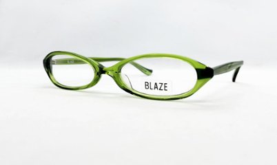 安心のニコン社製レンズ使用【レンズ付きメガネセット】　BLAZE　127　グリーンの画像