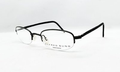 安心のニコン社製レンズ使用【レンズ付きメガネセット】　ALFRED SUNG　アルフレッド サン　4699　ガンメタリックの画像
