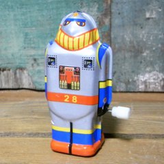 X-28 ミニロボット ブリキのおもちゃ ブリキ製ロボット　ゼンマイロボット　アメリカン雑貨画像