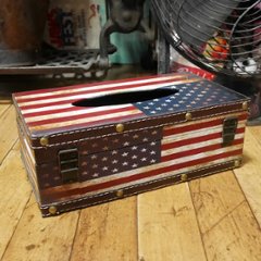 アメリカン ティッシュケース レトロ ティッシュカバー ティッシュボックス アメリカン雑貨画像