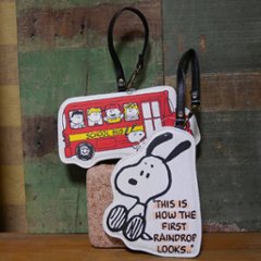 スヌーピー ダイカット パスケース SNOOPY ネームタグ　アメリカン雑貨の画像