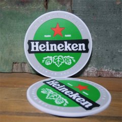 ハイネケン ラバーコースター 2枚セット Heineken　アメリカン雑貨画像