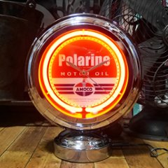 AMOCO ガスランプ ネオンクロック 置時計 アモコ GASLAMP NEON CLOCK　アメリカン雑貨の画像