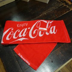 コカコーラ マフラータオル CocaCola ロングタオル アメリカン雑貨の画像