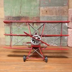 複葉機 インテリア 飛行機 triplane 三葉機 フォッカー ブリキのおもちゃ画像