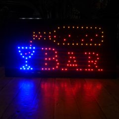 BAR LEDネオンサイン　バーLEDインテリアボード　アメリカン雑貨の画像