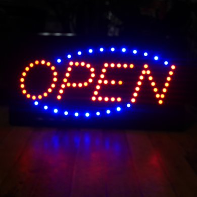 OPEN LEDネオンサイン オープンサイン看板　アメリカン雑貨の画像